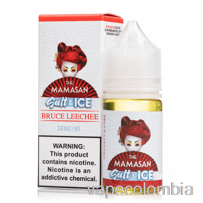 Vape Desechable Ice Bruce Leechee Salt - E-líquido The Mamasan - 30ml 50mg